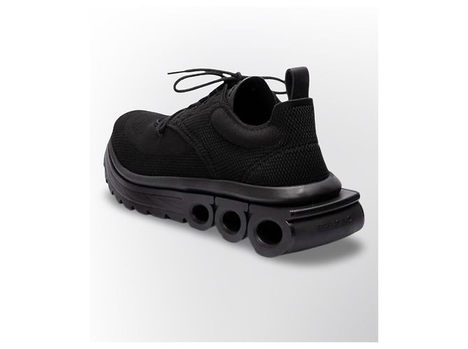 Sneakers Salvatore Ferragamo Gancini in Nylon - Nero - vista 20
