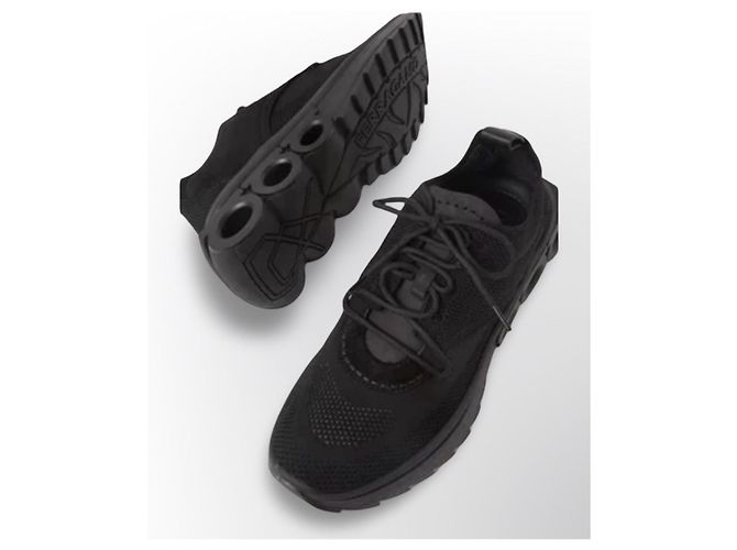 Sneakers Salvatore Ferragamo Gancini in Nylon - Nero - vista 4