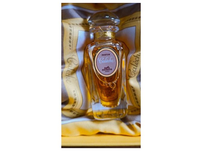 Set Hermès Calèche Parfum con cuscino in seta Bianco Multicolore D'oro - vista 3
