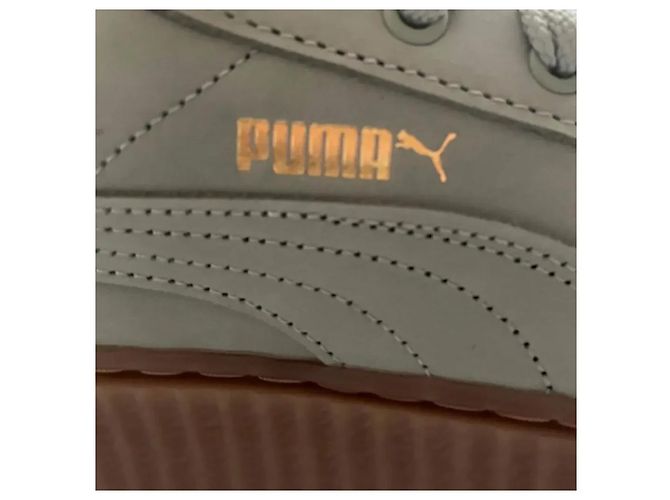 Puma x Fenty Sneaker aus hellgrünem Leder - Ansicht 3