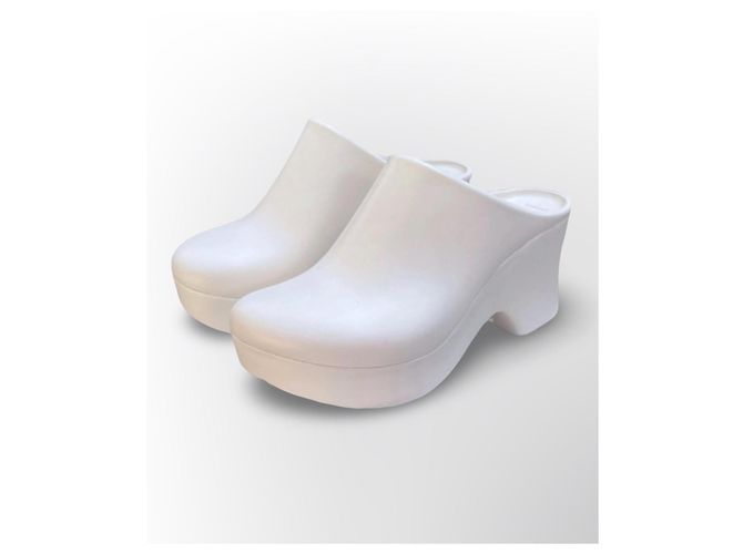 Loewe Terra Foam Clog 90 Zoccoli Bianchi Bianco - vista 10