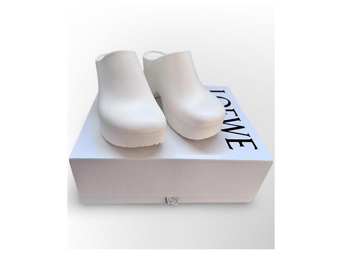 Loewe Terra Foam Clog 90 Zoccoli Bianchi Bianco - vista 12