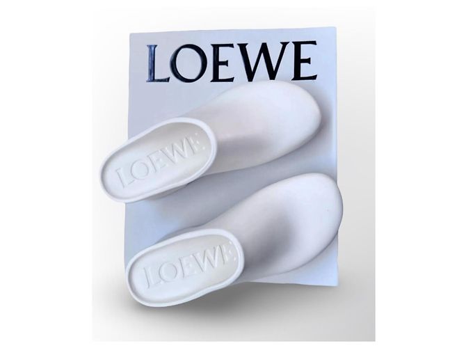 Loewe Terra Foam Clog 90 Zoccoli Bianchi Bianco - vista 13