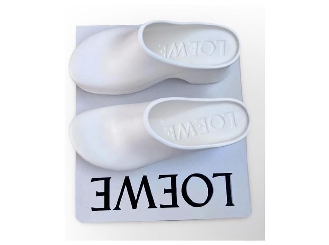 Loewe Terra Foam Clog 90 Zoccoli Bianchi Bianco - vista 14