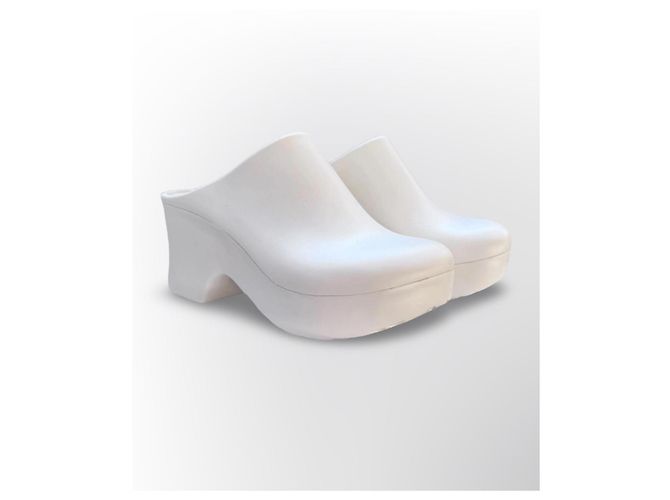 Loewe Terra Foam Clog 90 Zoccoli Bianchi Bianco - vista 2