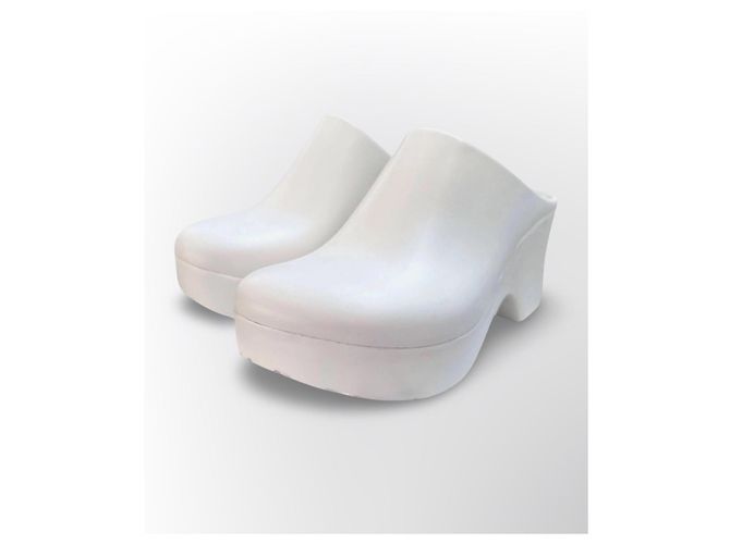 Loewe Terra Foam Clog 90 Zoccoli Bianchi Bianco - vista 3