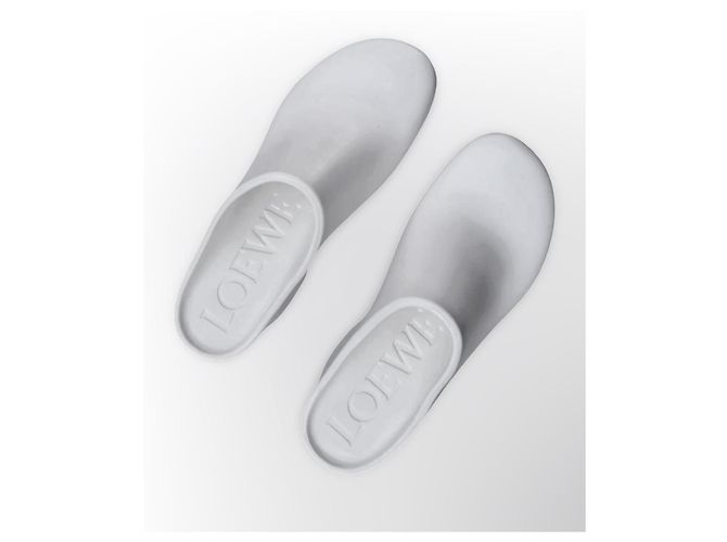 Loewe Terra Foam Clog 90 Zoccoli Bianchi Bianco - vista 4