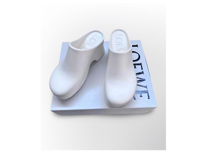 Loewe Terra Foam Clog 90 Zoccoli Bianchi Bianco - vista 6