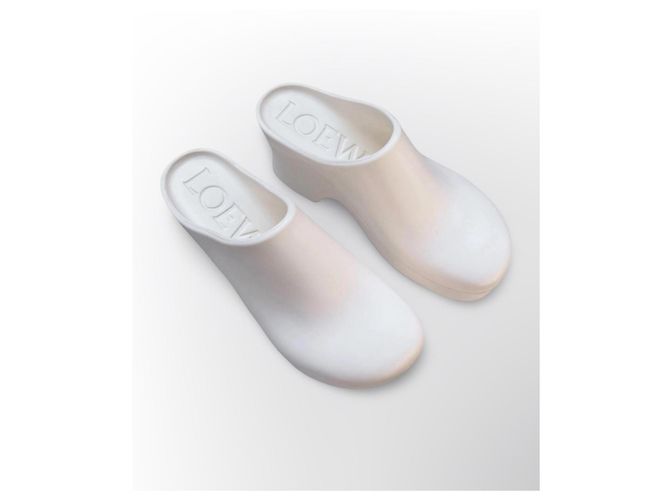 Loewe Terra Foam Clog 90 Zoccoli Bianchi Bianco - vista 8