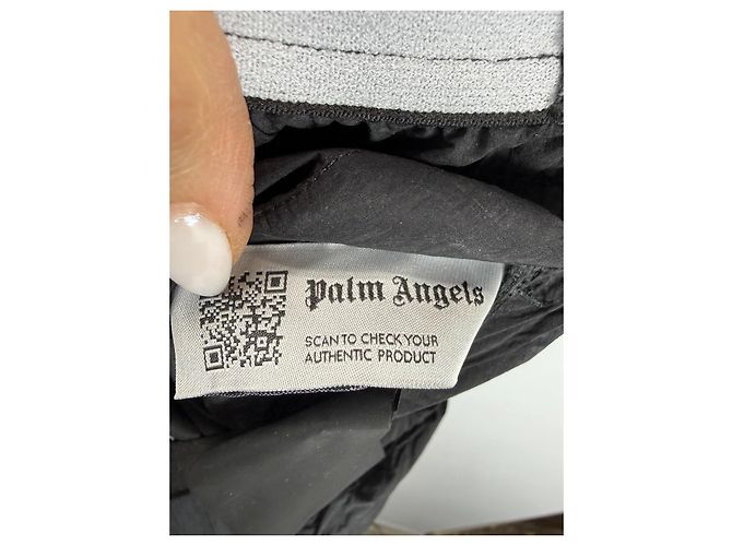 Palm Angels Pantalones de chándal con rayas arcoíris - Negro Multicolor - vista 4