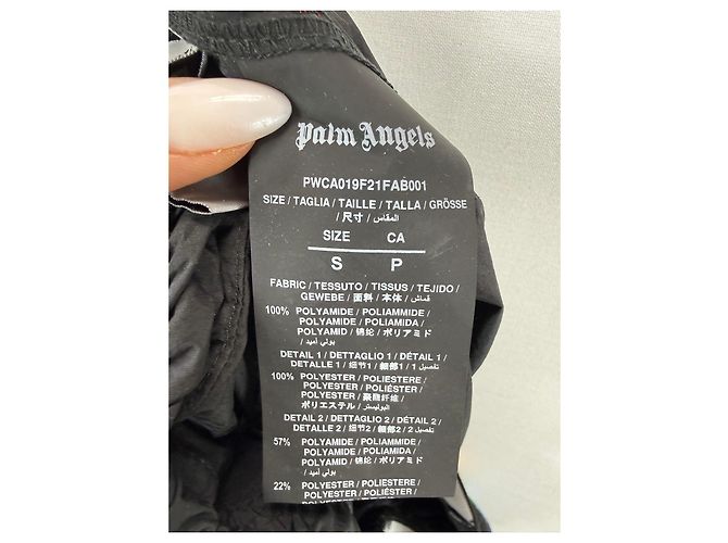 Palm Angels Pantalones de chándal con rayas arcoíris - Negro Multicolor - vista 5