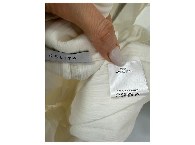 Autre Marque Kalita Mono de algodón blanco - vista 4