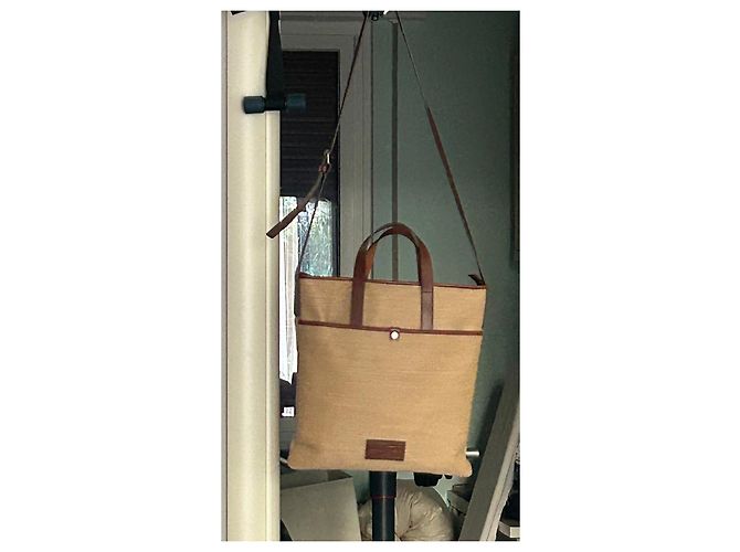 Salvatore Ferragamo Bolsa Tote de Palha Trançada e Couro - vista 3