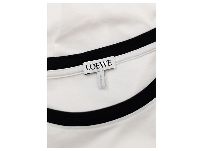 Loewe Camiseta Logotipo Anagram Preto Branco - vista 2