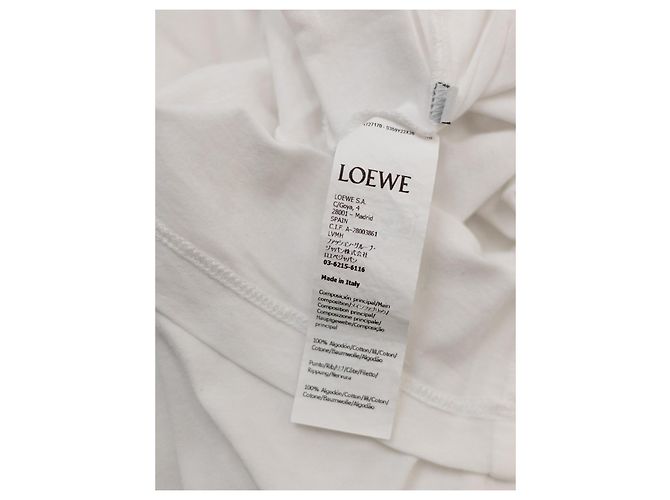 Loewe Camiseta Logotipo Anagram Preto Branco - vista 3