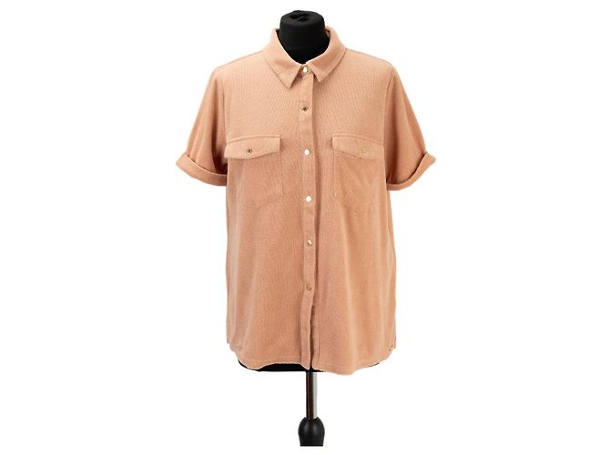 Set con camicia e pantaloni in spugna Melissa Odabash Rosa Beige - vista 2
