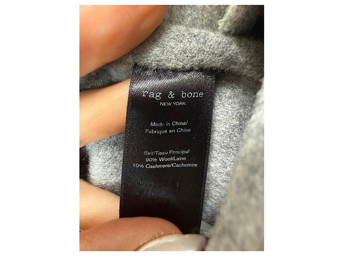Chaleco blazer sin mangas de lana y cachemira gris Rag & Bone - vista 3