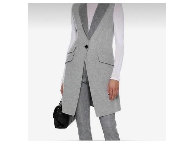 Chaleco blazer sin mangas de lana y cachemira gris Rag & Bone - vista 5