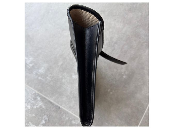 Pochette Hermès in pelle Jige Nero - vista 12