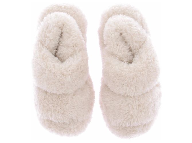 Autre Marque Pantofole in shearling Bianco - vista 6