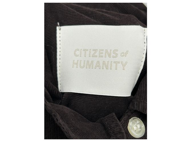 Camicia Citizens of Humanity Marrone Cotone L - vista 3