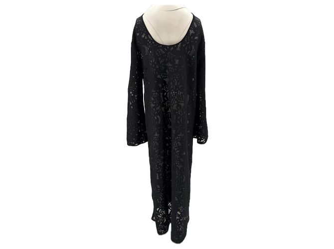 Autre Marque LINAGASANOVA Schwarzes langes Kleid - Ansicht 2