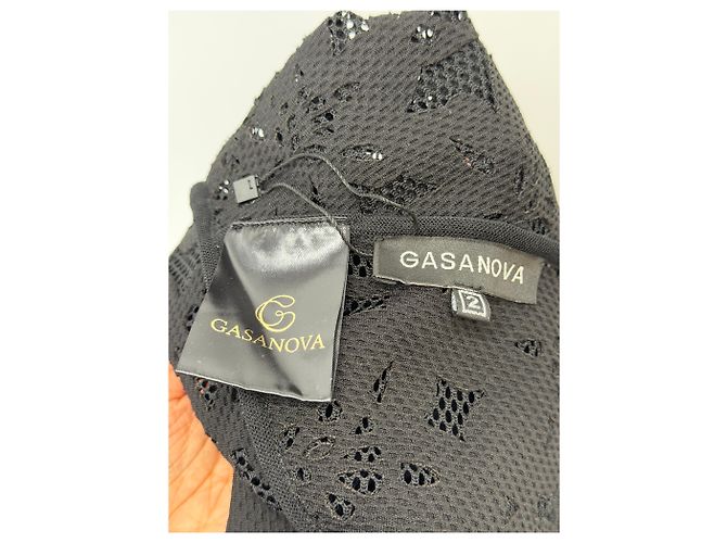 Autre Marque LINAGASANOVA Schwarzes langes Kleid - Ansicht 5
