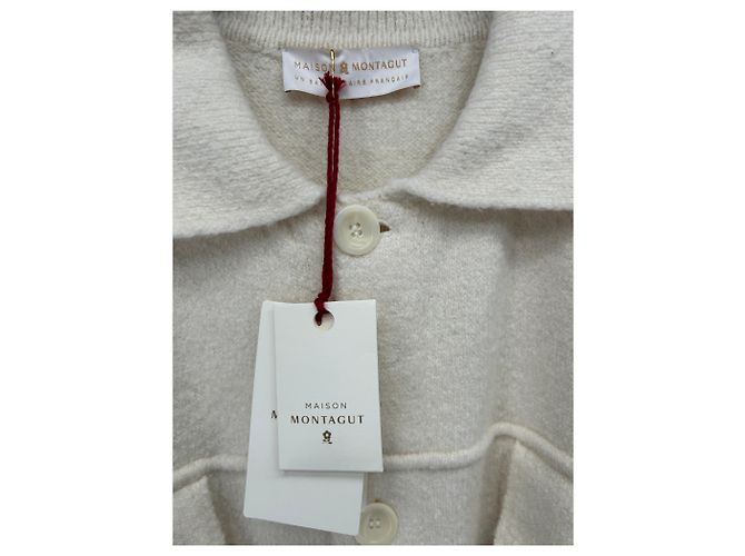 Autre Marque Weißer Baumwollcardigan - Ansicht 3