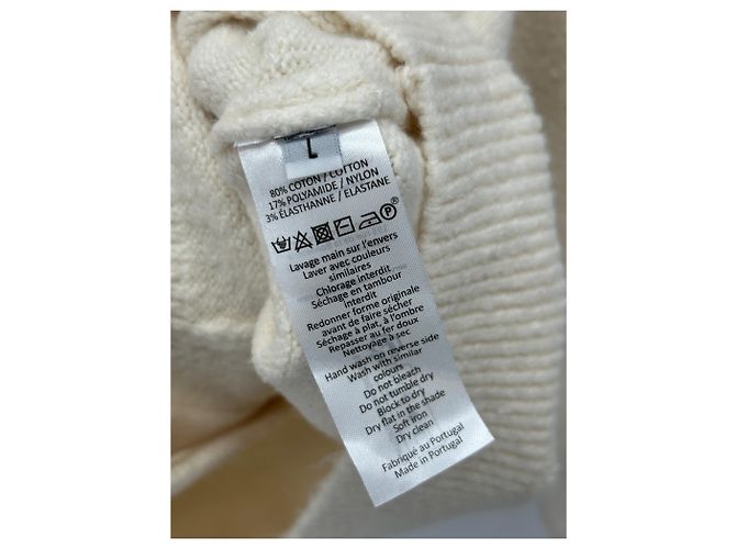 Autre Marque Weißer Baumwollcardigan - Ansicht 4