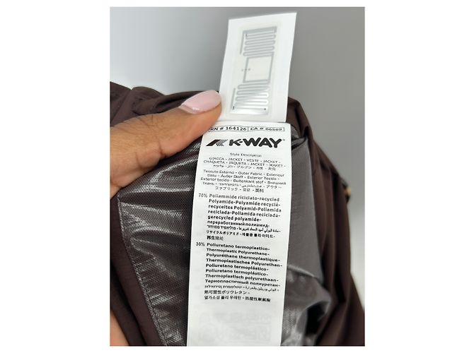 Autre Marque KWAY Giacca marrone M Cachi - vista 6
