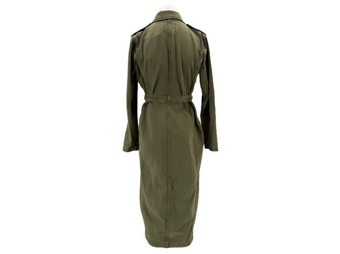 Vestido L'Agence de algodón caqui S - vista 2