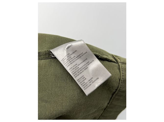 Vestido L'Agence de algodón caqui S - vista 6