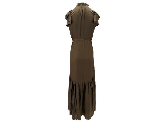 Autre Marque BROCHU WALKER Kleid Khaki Viscose XS - Ansicht 2