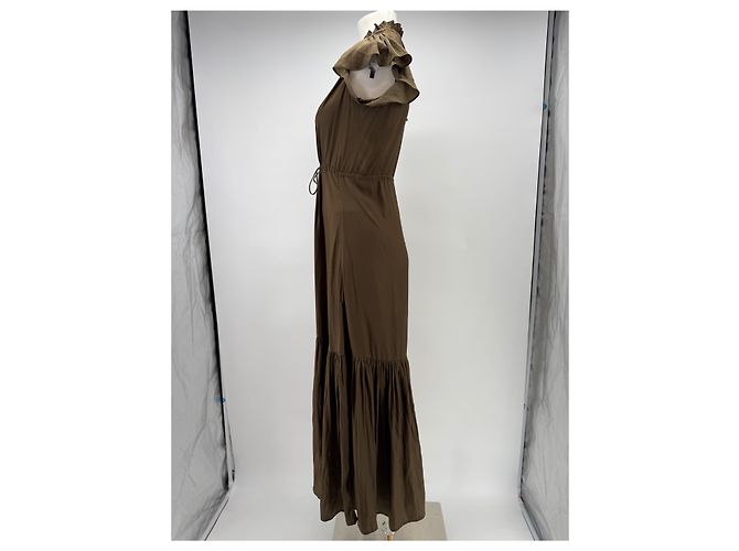 Autre Marque BROCHU WALKER Kleid Khaki Viscose XS - Ansicht 4