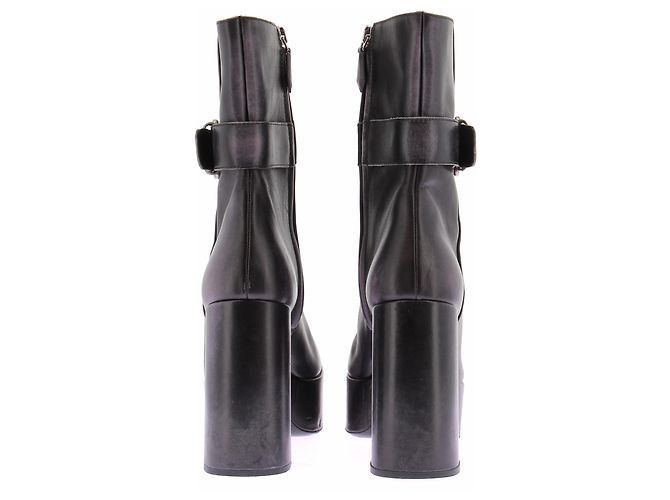 Stivaletti in pelle nera Miu Miu Taglia 39 Nero - vista 6