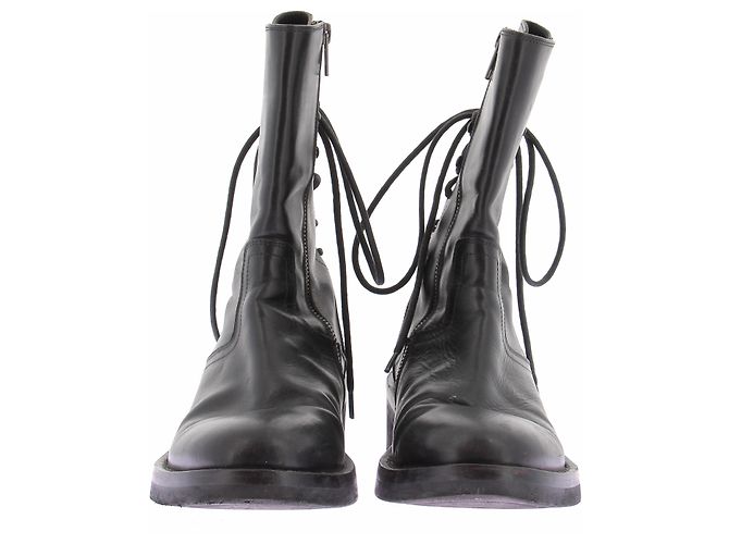 Stivaletti stringati in pelle neri Ann Demeulemeester Nero - vista 4