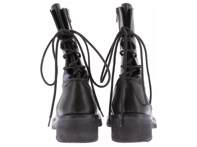 Stivaletti stringati in pelle neri Ann Demeulemeester Nero - vista 5
