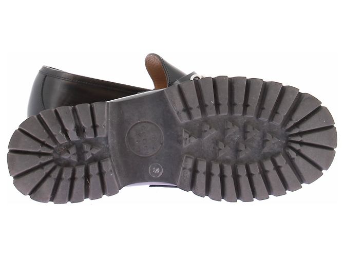 Mocassini Gucci in pelle nera taglia 39 Nero - vista 7