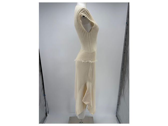 Autre Marque YEON Kleid Creme Beige - Ansicht 3