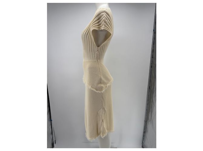 Autre Marque YEON Kleid Creme Beige - Ansicht 4
