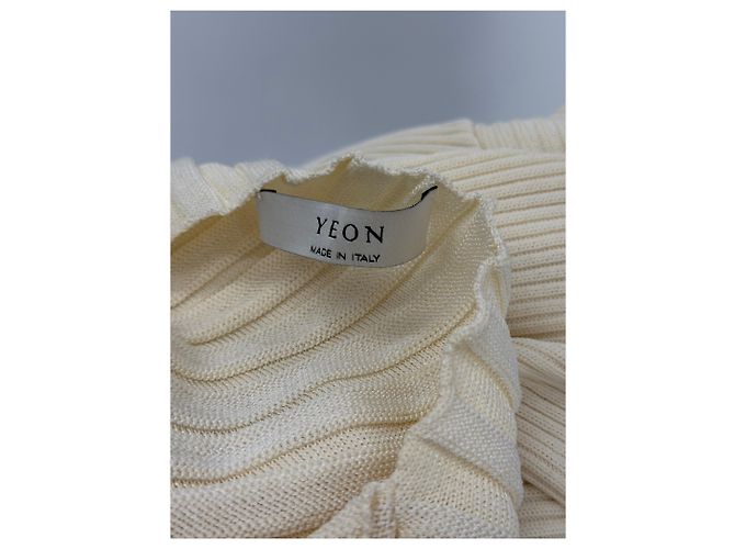 Autre Marque YEON Kleid Creme Beige - Ansicht 5