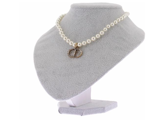 Collana Dior di perle con pendente Bianco - vista 2