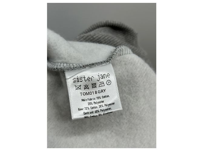 Autre Marque SISTER JANE Sweatshirt Grau Baumwolle M - Ansicht 6