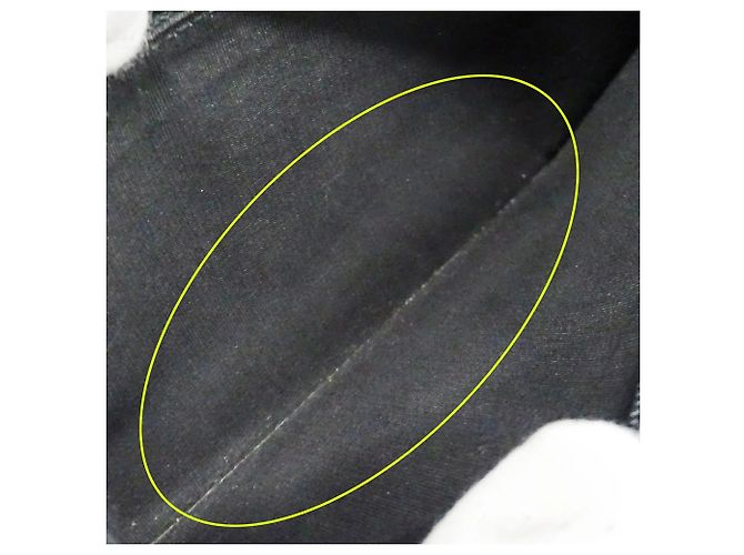 Cartera larga de cuero para mujer Chanel Negro Blanco - vista 16