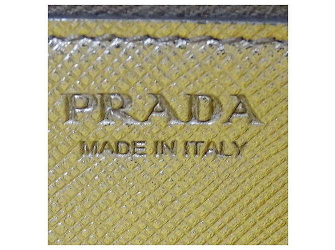 Cartera larga de cuero Saffiano para mujer Prada Dorado - vista 6