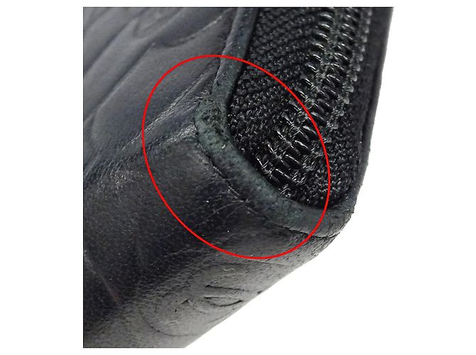 Portafoglio da donna Chanel in agnello nero - vista 10