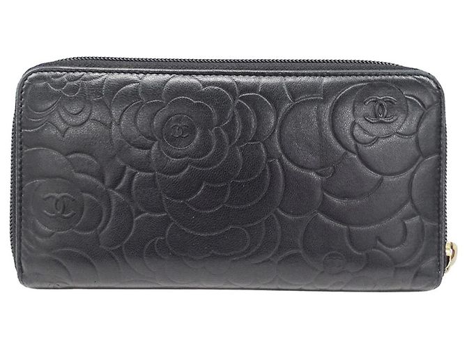 Portafoglio da donna Chanel in agnello nero - vista 2