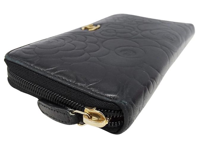 Portafoglio da donna Chanel in agnello nero - vista 3