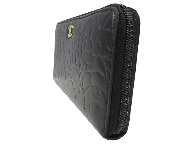Portafoglio da donna Chanel in agnello nero - vista 4