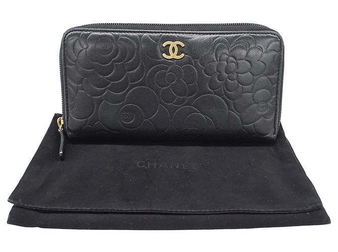 Portafoglio da donna Chanel in agnello nero - vista 5